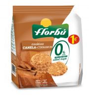 FLORBU MINI COOKIES CANELA 0% 130G 6P EUR