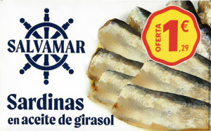 SALVAMAR SARDINAS GIRASOL RR125 25UD