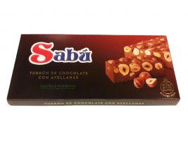 SABU TURRON CHOCO AVELLANAS 175G 12P