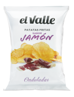 EL VALLE PATATAS JAMON 120G 10P