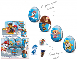 HUEVO CHOCOLATE PATRULLA CANINA 20GR 24U