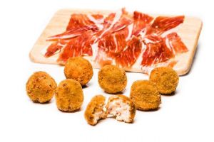 CROQUETAS JAMON IBERICO 25G 1KG 3P